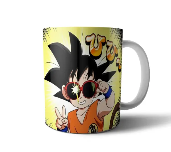 Taza de Cerámica Dragon Ball Goku Niño con Lentes