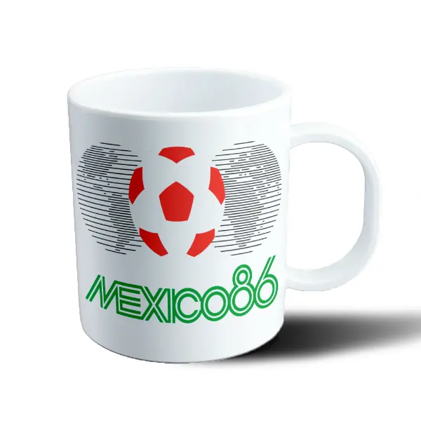 Taza de Plástico Mundial México 86 Logo