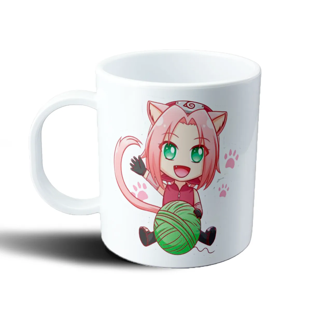 Taza de Plástico Naruto Sakura Chibi Gatita - vista 2