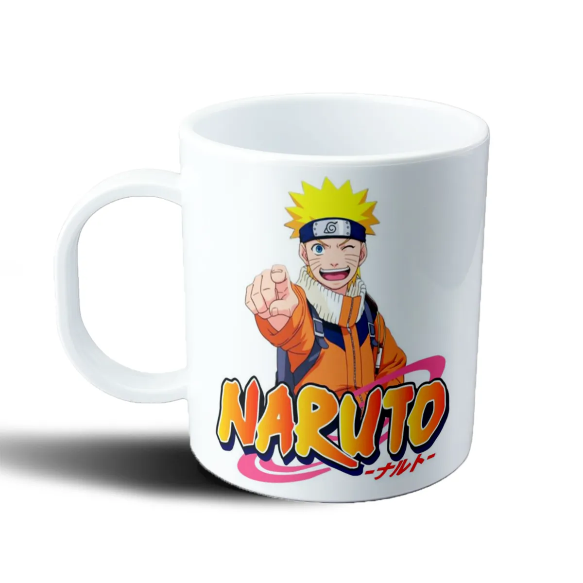 Taza de Plástico Naruto Uzumaki Sonriendo Logo - vista 2