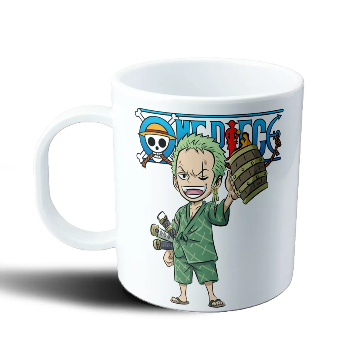 Taza de Plástico One Piece Zoro Chibi con Barril - vista 2