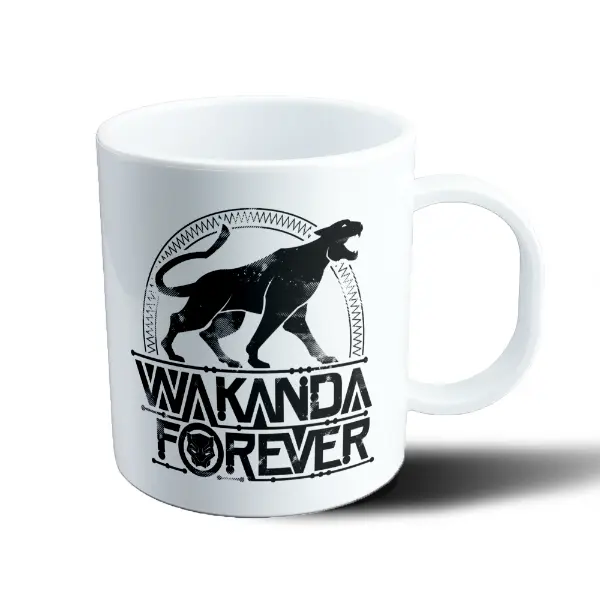 Taza de Plástico Pantera Negra Wakanda Forever