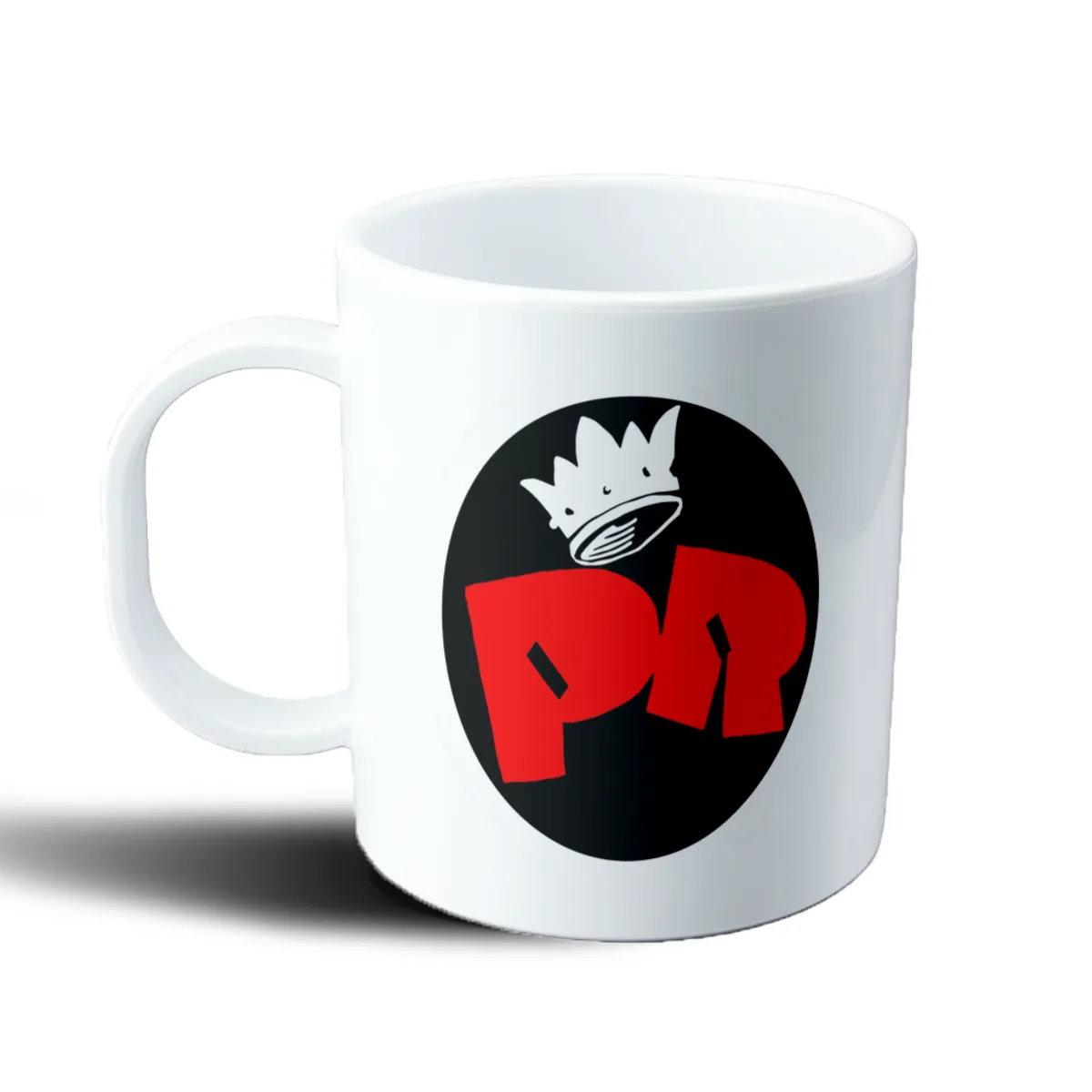 Taza de Plástico Patricio Rey Logo PR con Corona - vista 2
