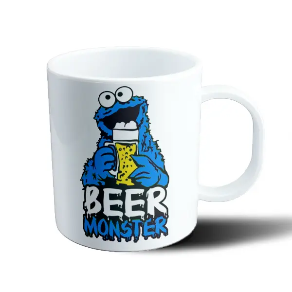 Taza de Plástico Plaza Sésamo Monstruo de las Galletas Beer Monster