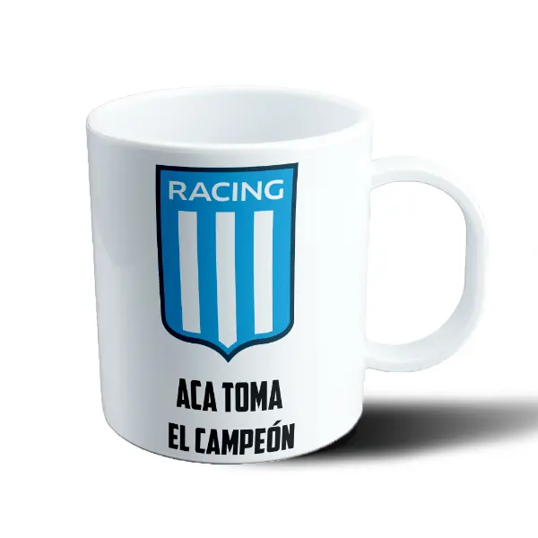 Taza de Plástico Racing Club Aca Toma El Campeón