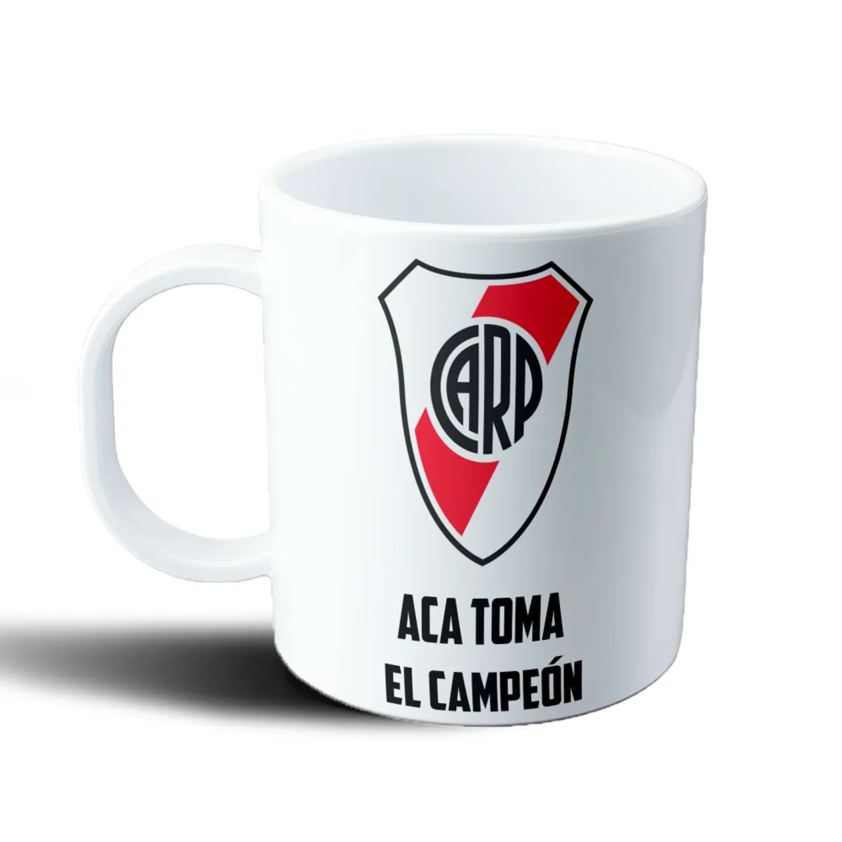 Taza de Plástico River Plate Escudo Aca Toma El Campeón - vista 2