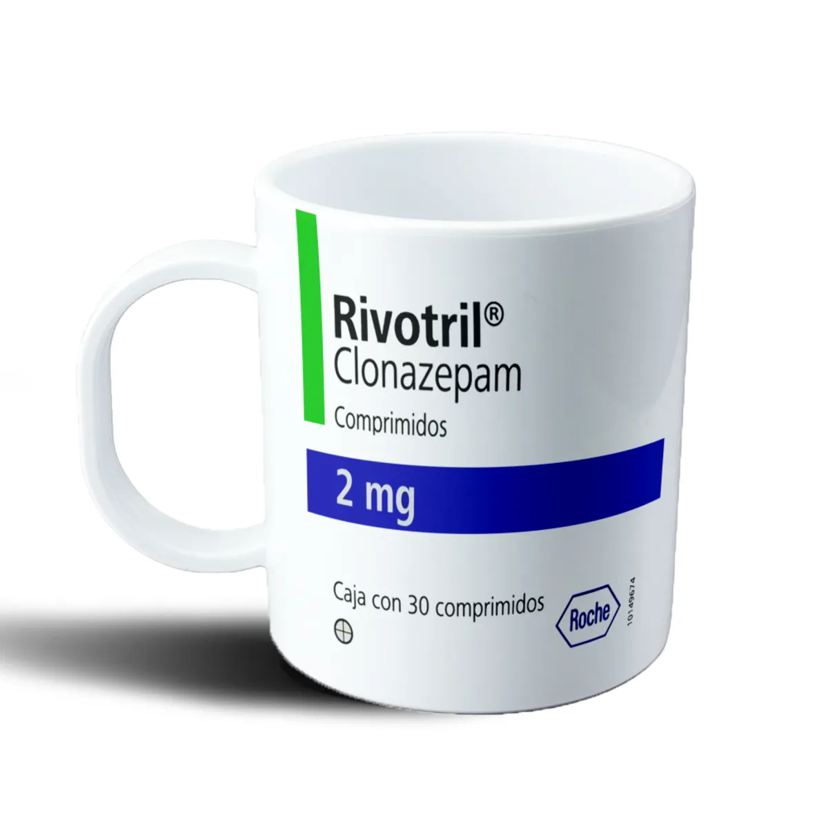 Taza de Plástico Rivotril Clonazepam 2 mg - vista 2