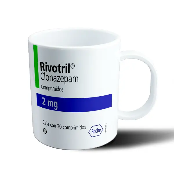 Taza de Plástico Rivotril Clonazepam 2 mg
