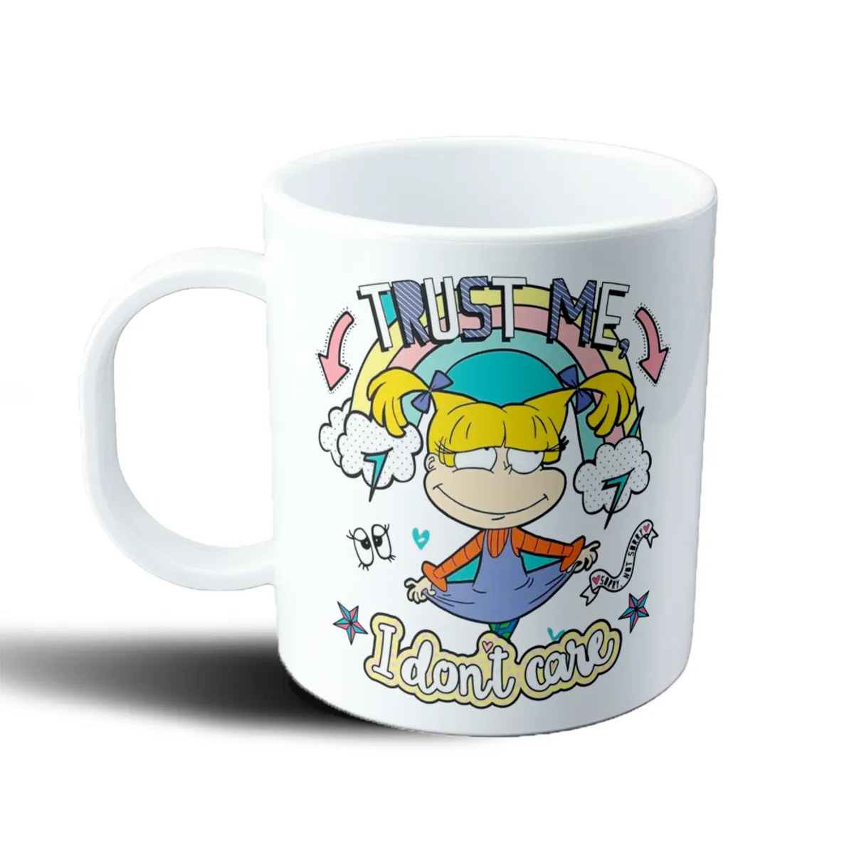 Taza de Plástico Rugrats Angelica Trust Me I Don't Care - vista 2