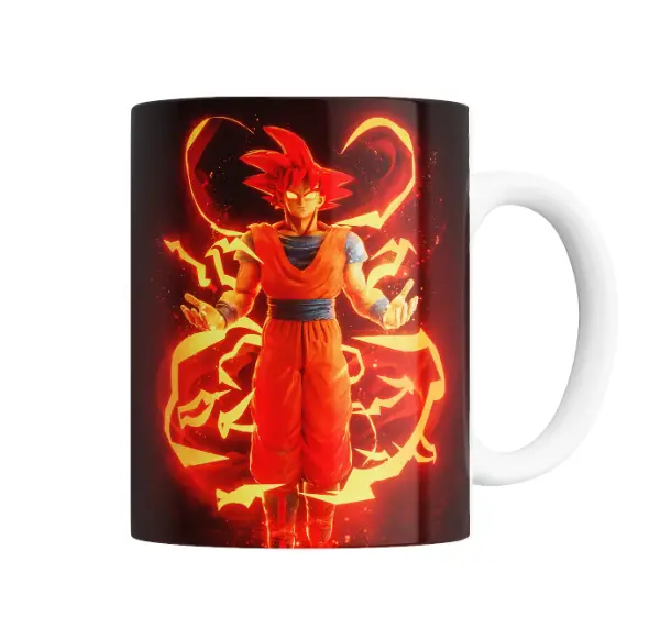 Taza de Cerámica Dragon Ball Goku Super Saiyajin Dios