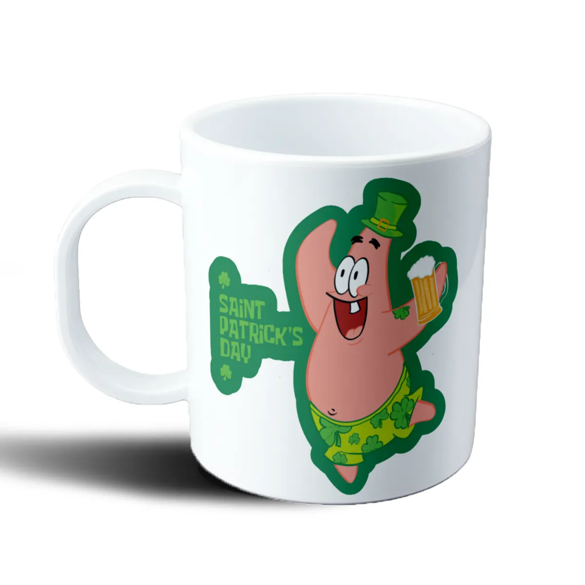 Taza de Plástico Bob Esponja Patricio San Patricio Cerveza - vista 2