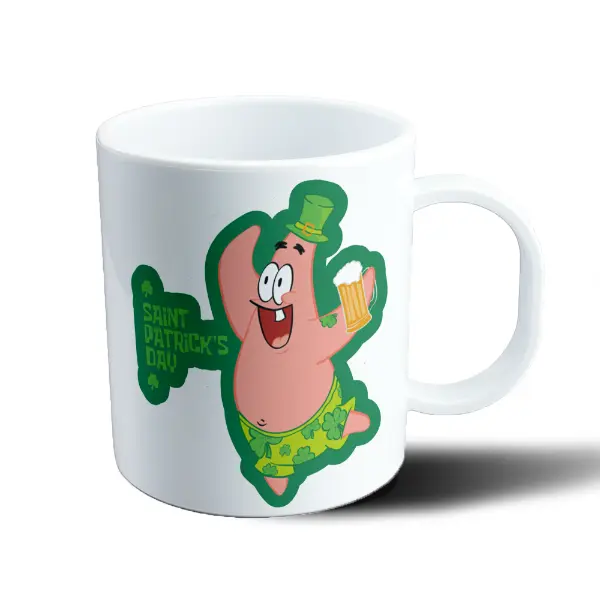 Taza de Plástico Bob Esponja Patricio San Patricio Cerveza