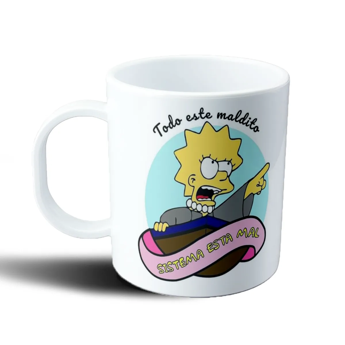 Taza de Plástico Los Simpson Lisa Sistema Esta Mal - vista 2