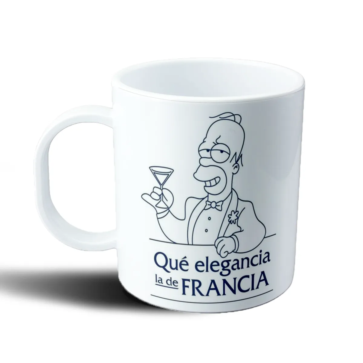 Taza de Plástico Los Simpson Homer Qué Elegancia la de Francia - vista 2