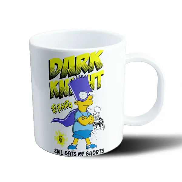 Taza de Plástico Los Simpson El Barto Dark Knight