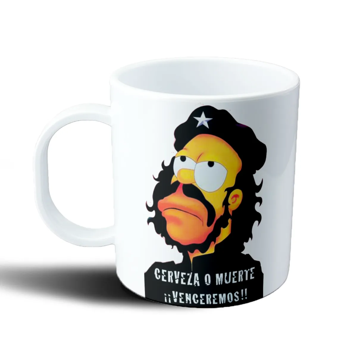 Taza de Plástico Los Simpson Homer Che Guevara Cerveza o Muerte - vista 2