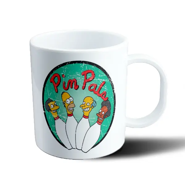 Taza de Plástico Los Simpson Pin Pals Bowling