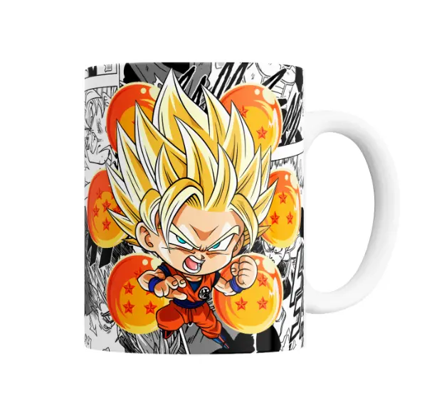 Taza de Cerámica Dragon Ball Goku Chibi Super Saiyajin