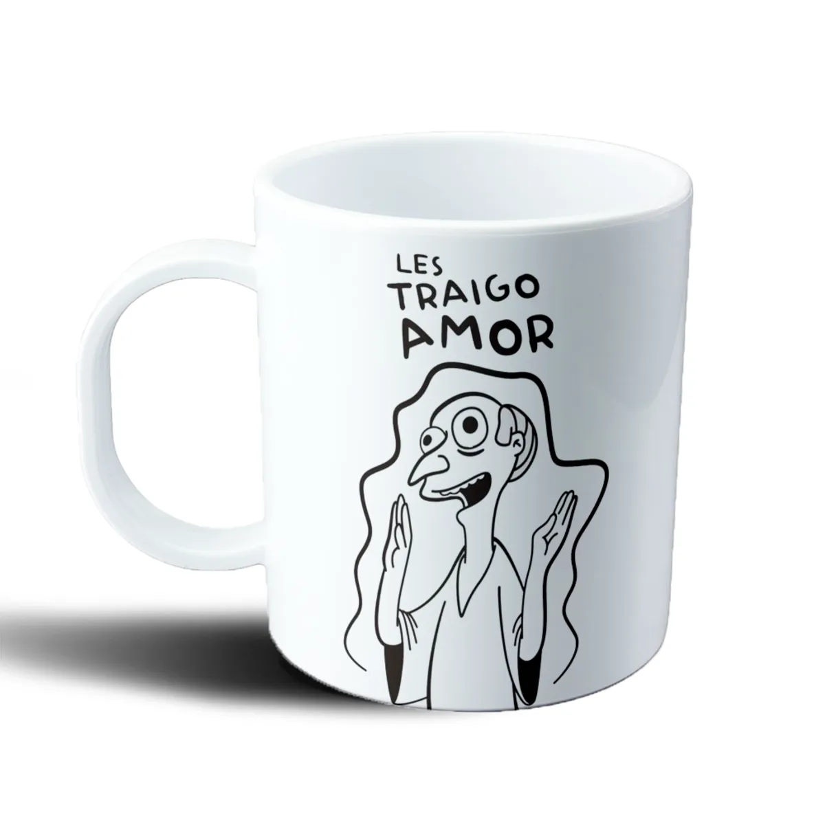 Taza de Plástico Los Simpson Les Traigo Amor - vista 2