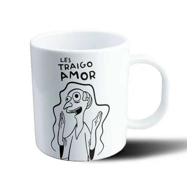 Taza de Plástico Los Simpson Les Traigo Amor