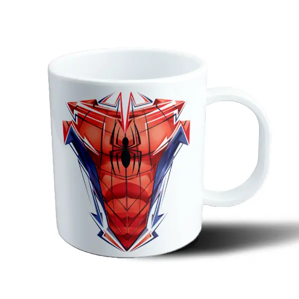 Taza de Plástico Spiderman Traje Gráfico Pecho
