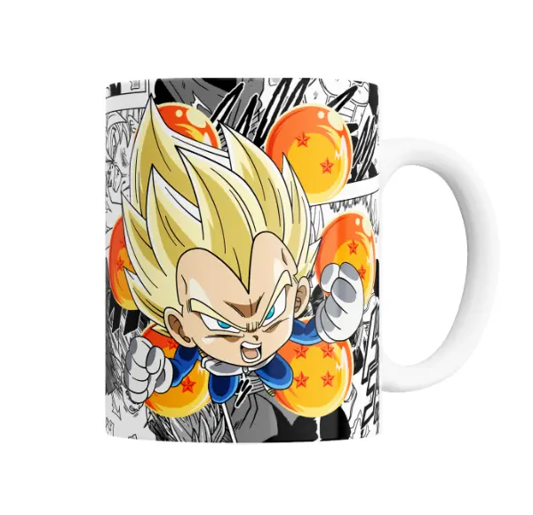 Taza de Cerámica Dragon Ball Vegeta Super Saiyan Chibi