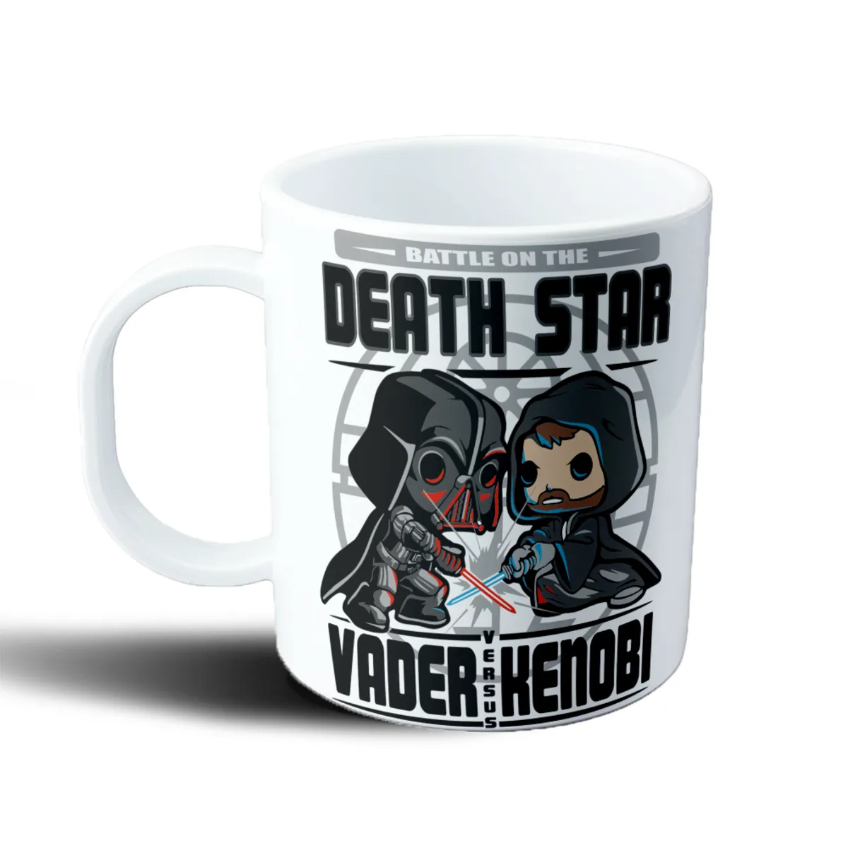 Taza de Plástico Star Wars Vader vs Kenobi Death Star - vista 2