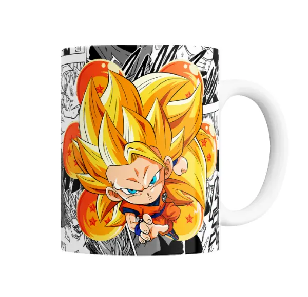 Taza de Cerámica Dragon Ball Goku Super Saiyajin Chibi