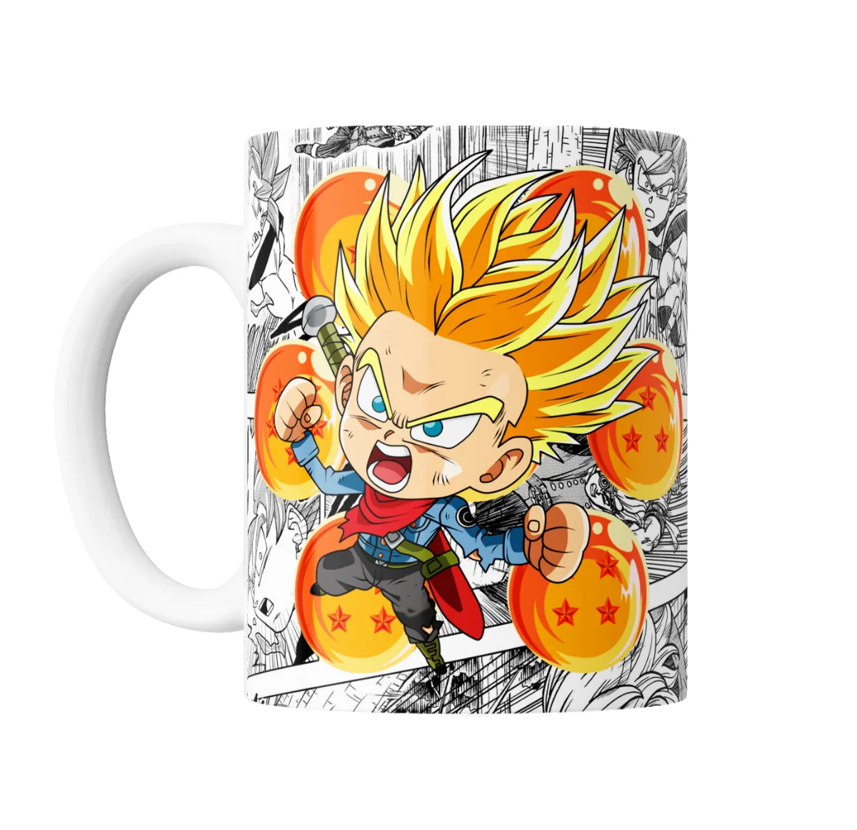 Taza de Cerámica Dragon Ball Trunks Chibi Super Saiyajin - vista 2
