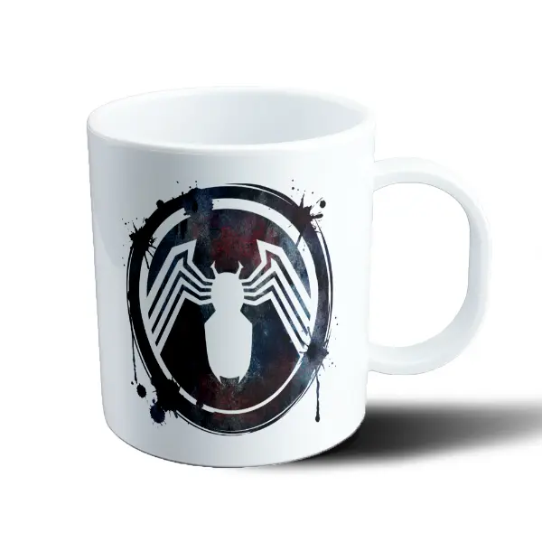 Taza de Plástico Venom Símbolo Salpicado