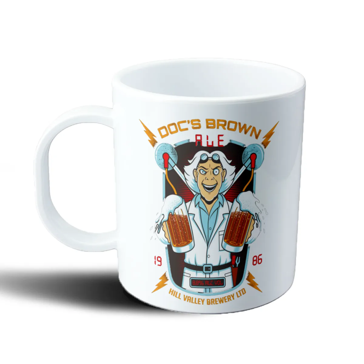 Taza de Plástico Volver al Futuro Doc Brown Ale - vista 2