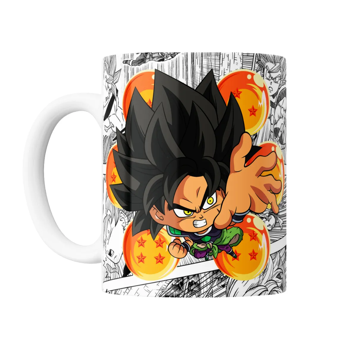 Taza de Cerámica Dragon Ball Broly Chibi Esferas - vista 2