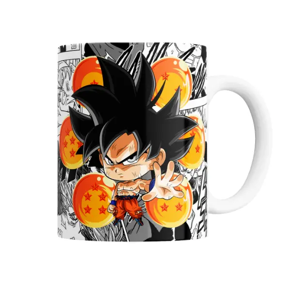Taza de Cerámica Dragon Ball Goku Chibi con Esferas del Dragón