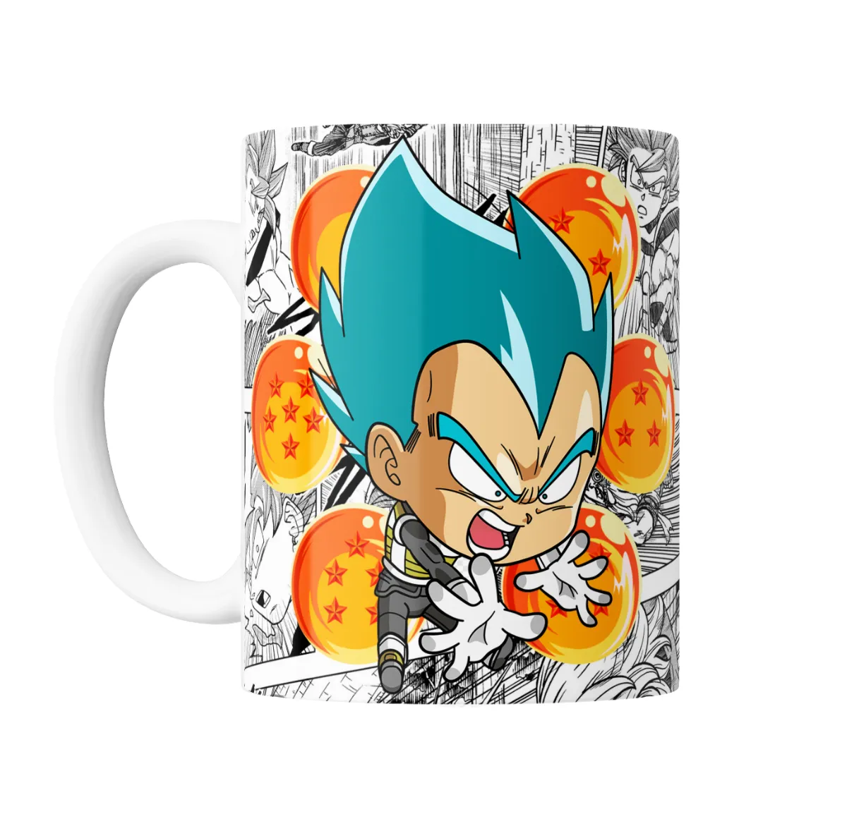 Taza de Cerámica Dragon Ball Vegeta Chibi Super Saiyajin Blue - vista 2