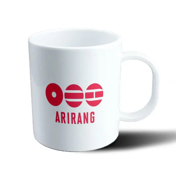 Taza de Plástico BTS Arirang Logo Rojo