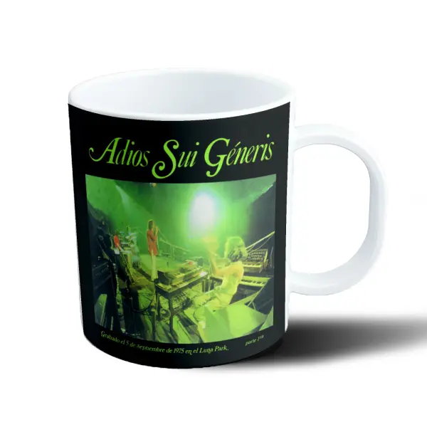 Taza de Plástico Sui Generis Adiós Luna Park 1975
