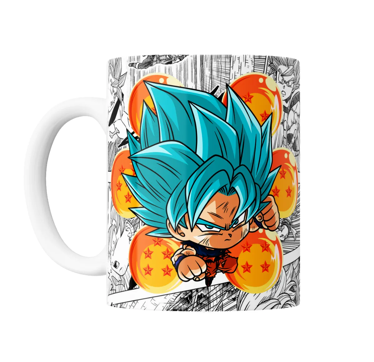Taza de Cerámica Dragon Ball Goku Super Saiyan Blue Chibi - vista 2