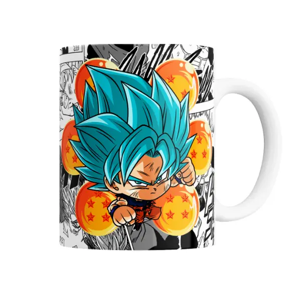 Taza de Cerámica Dragon Ball Goku Super Saiyan Blue Chibi