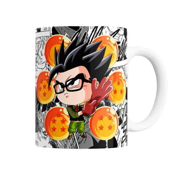 Taza de Cerámica Dragon Ball Gohan Chibi Esferas del Dragón