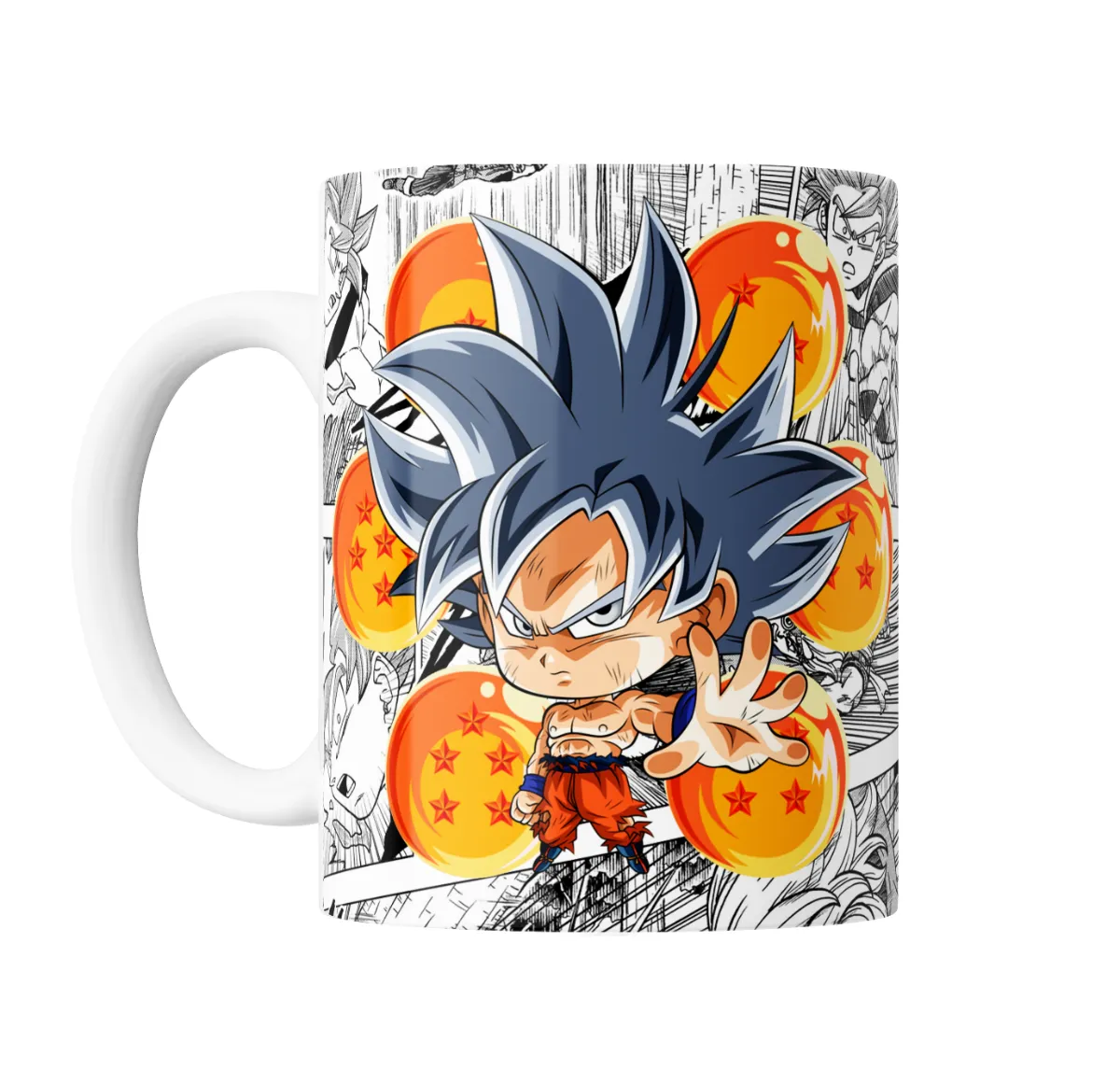 Taza de Cerámica Dragon Ball Goku Ultra Instinto Chibi - vista 2