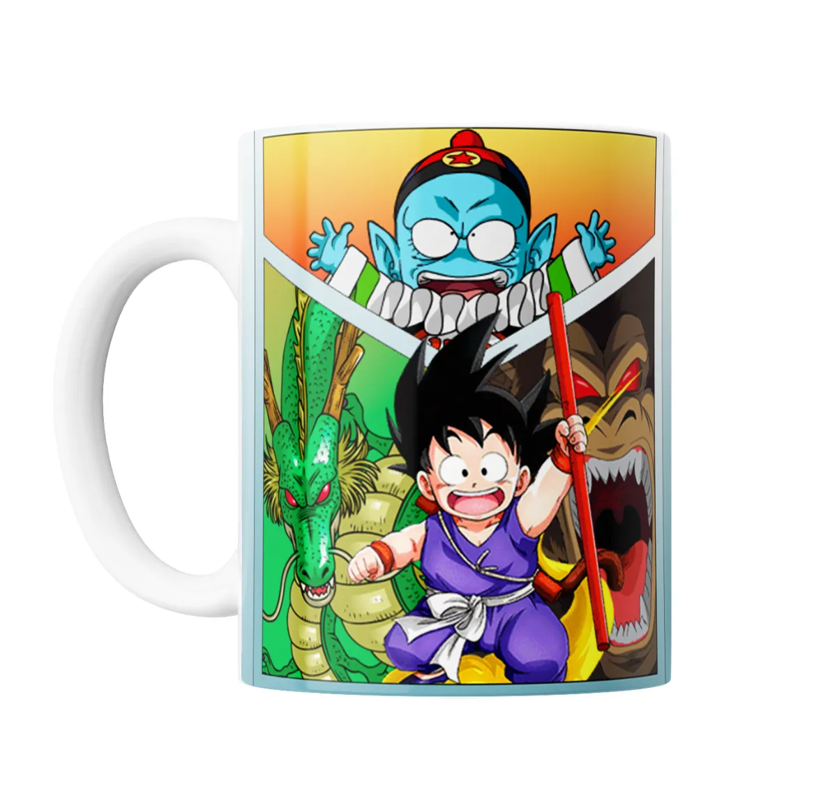 Taza de Cerámica Dragon Ball Goku Niño Shenlong y Pilaf - vista 2