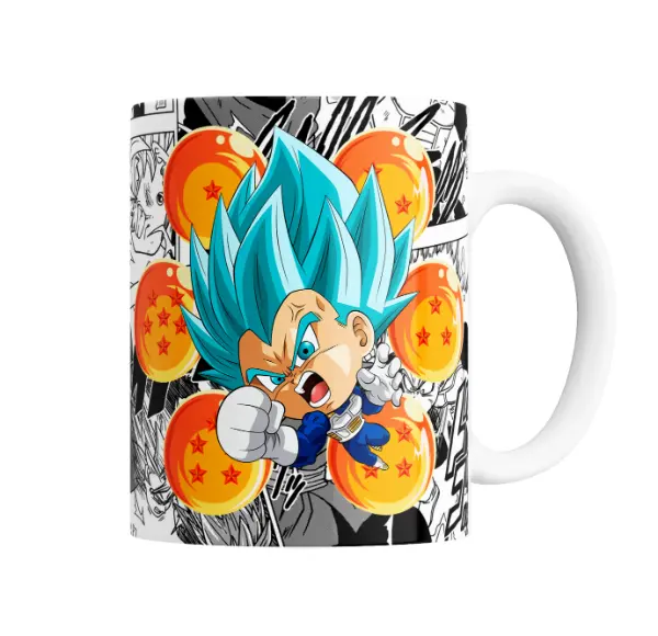 Taza de Cerámica Dragon Ball Vegeta Super Saiyajin Blue Chibi