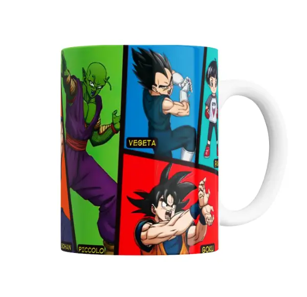 Taza de Cerámica Dragon Ball Gohan Piccolo Gamma 1 y 2