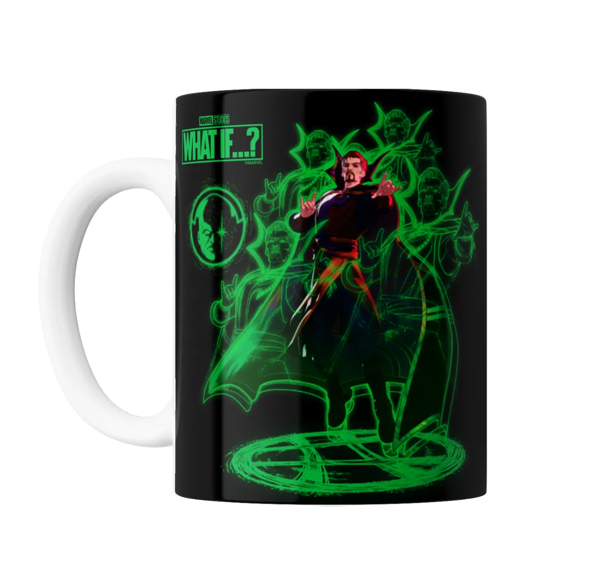 Taza de Cerámica Doctor Strange What If Multiverso Hechizo Verde - vista 2