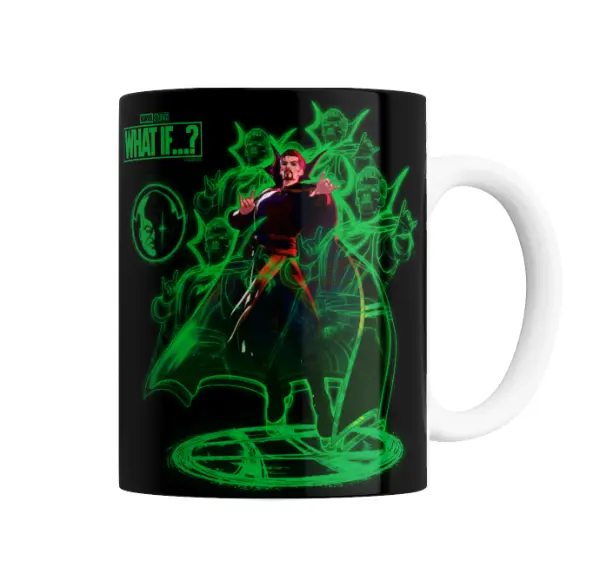 Taza de Cerámica Doctor Strange What If Multiverso Hechizo Verde