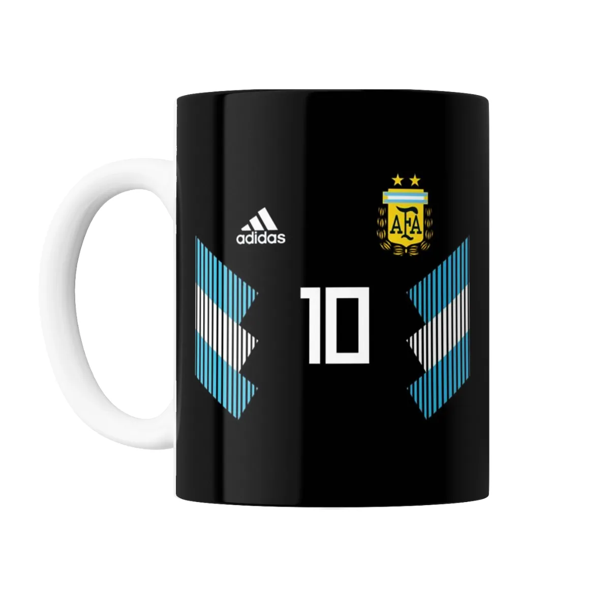 Taza de Cerámica Selección Argentina Camiseta Negra 10 - vista 2