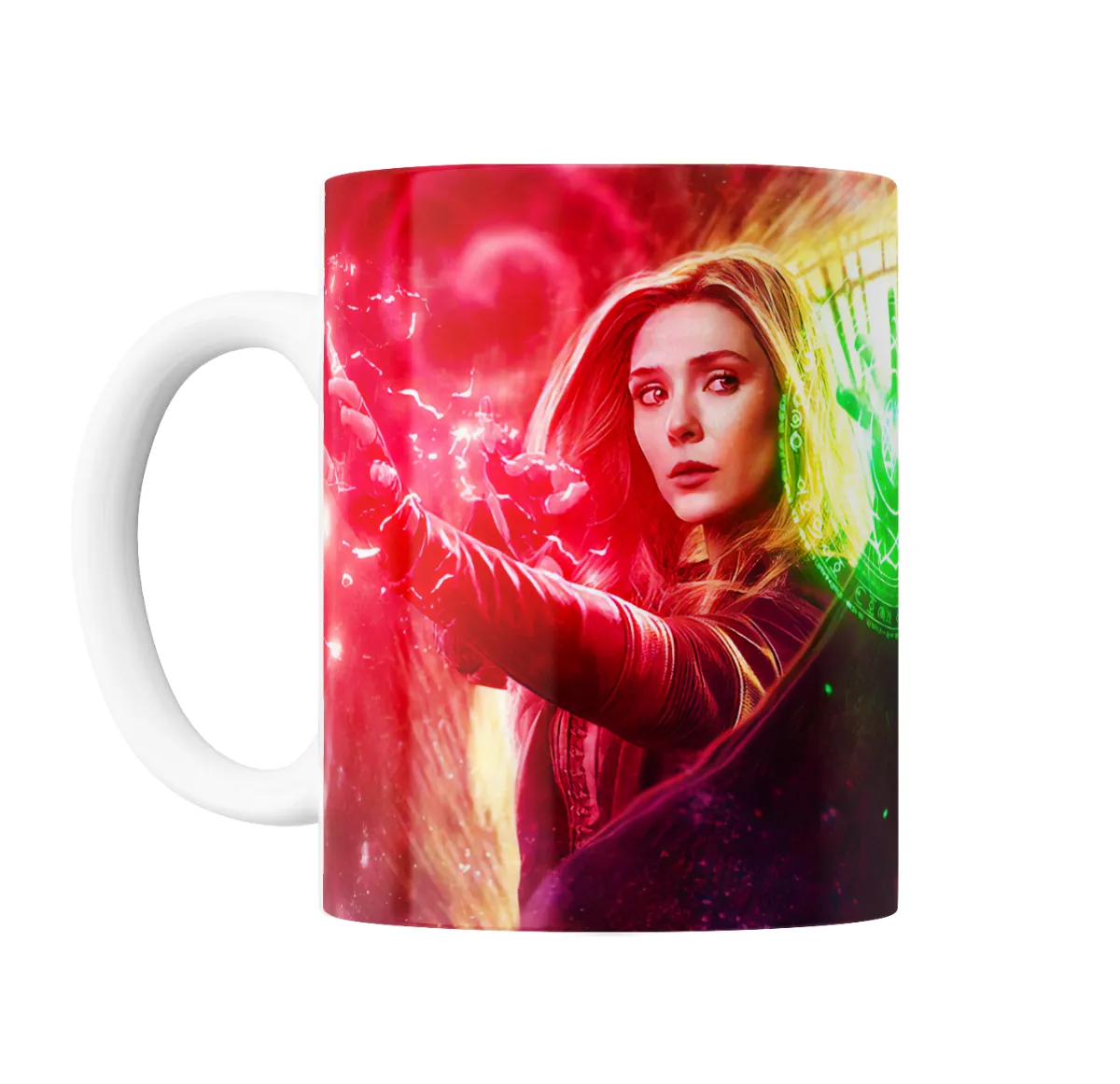 Taza de Cerámica Doctor Strange Hechicera Escarlata Magia Verde - vista 2