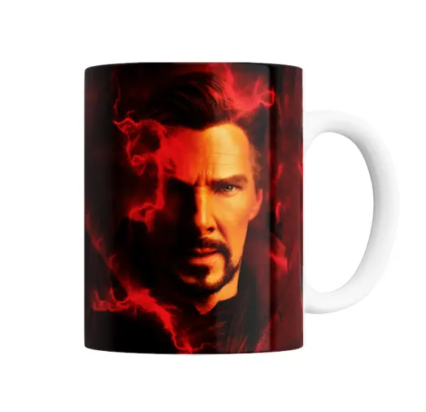 Taza de Cerámica Doctor Strange Hechicero Supremo Magia Roja