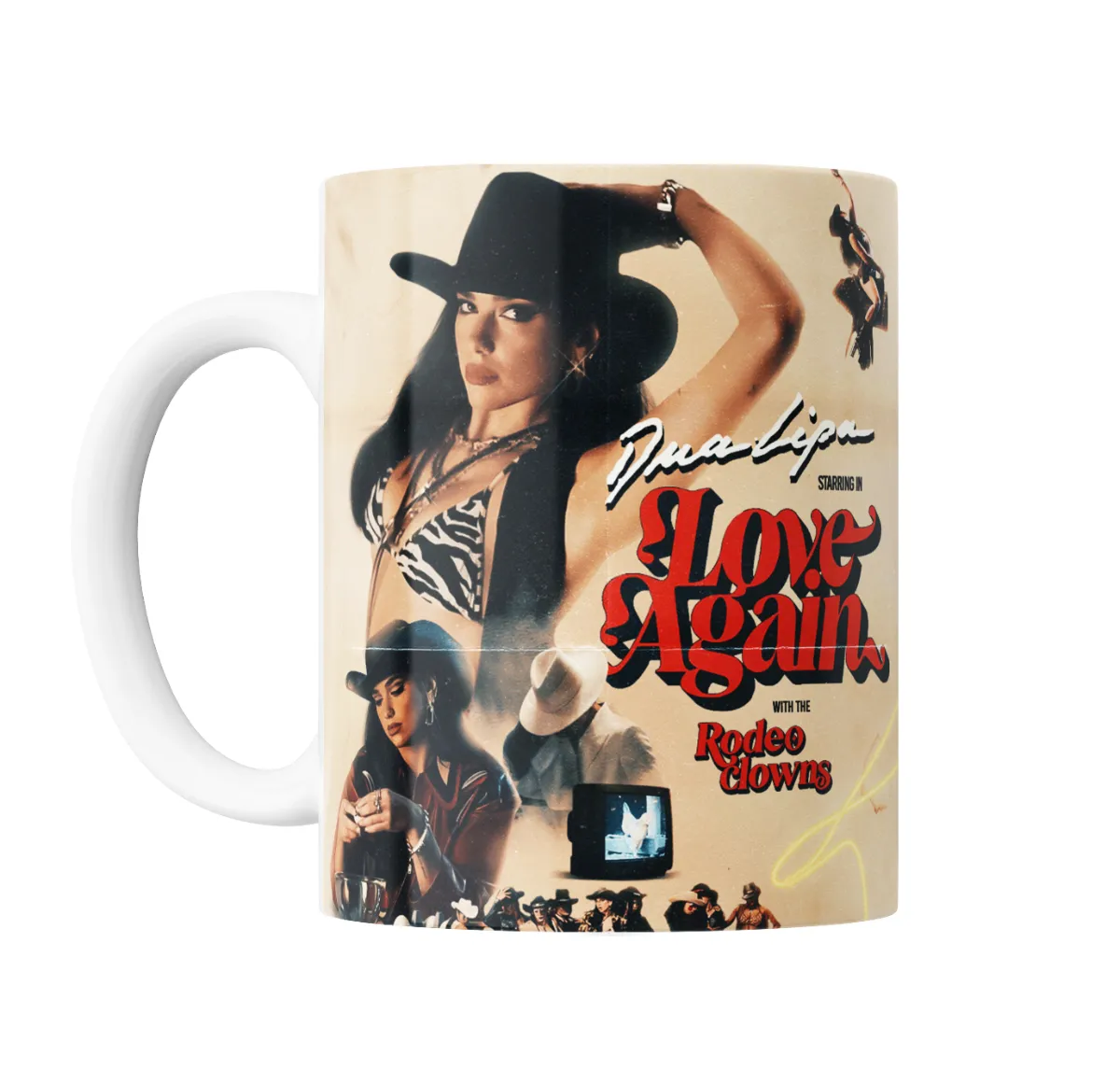 Taza de Cerámica Dua Lipa Love Again con Rodeo Clowns - vista 2