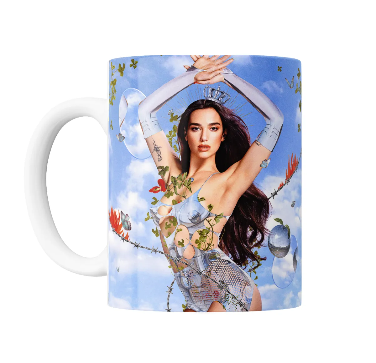 Taza de Cerámica Dua Lipa Corona y Cielo Azul - vista 2
